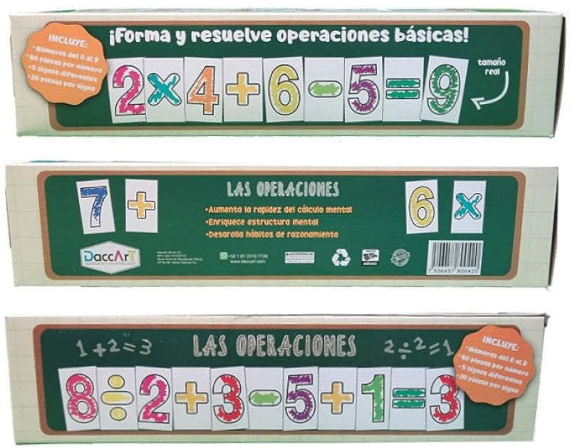 Material Didáctico Números Operaciones Básicas DaccArT® [Pieza] 7506457800420 2