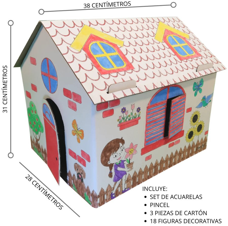 Material Didáctico Casita Coloréame Primavera DaccArT® [Pieza] 7591152013435