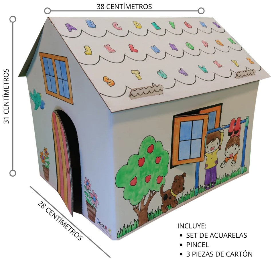 Material Didáctico Casita Coloréame ABC DaccArT® [Pieza]