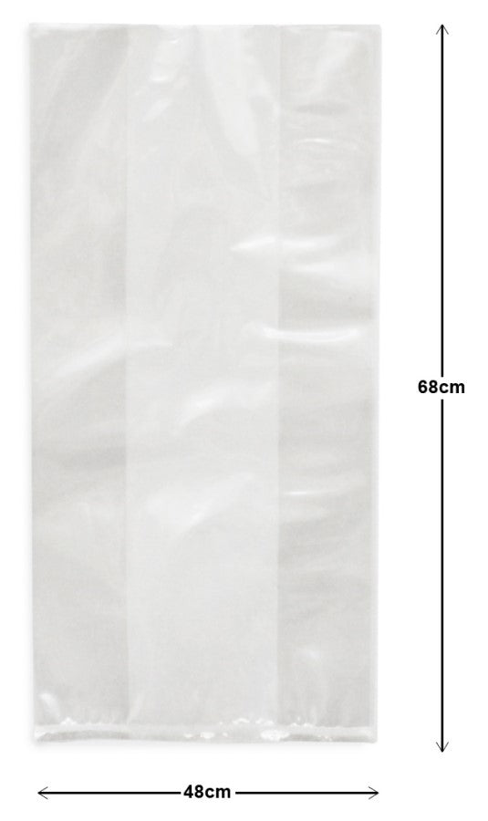 Bolsa Celofán Transparent Lisa con fuelle Grande 48×68cm CRISTALINE® Pieza 7501667100124 01