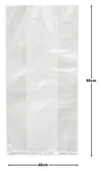 Bolsa Celofán Transparent Lisa con fuelle Grande 48×68cm CRISTALINE® Pieza 7501667100124 01