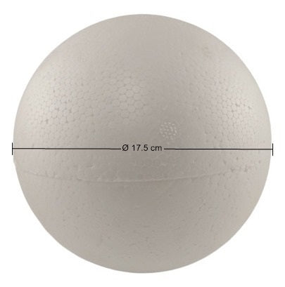 Unicel Esfera Solida Ø 17.5cm #12A Pieza 01