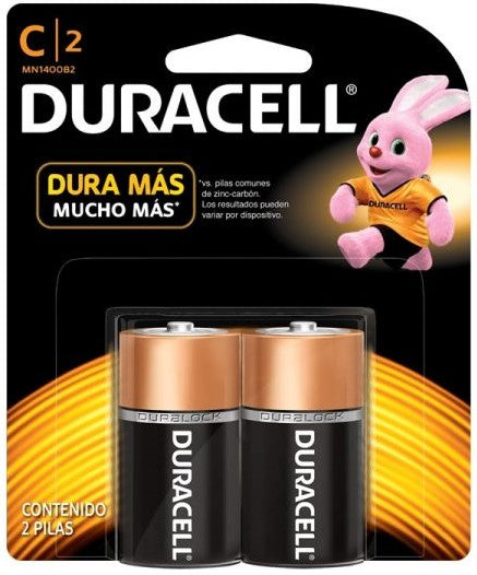 Pila Duracell "C" c/2 Proesa® Paquete 41333000992