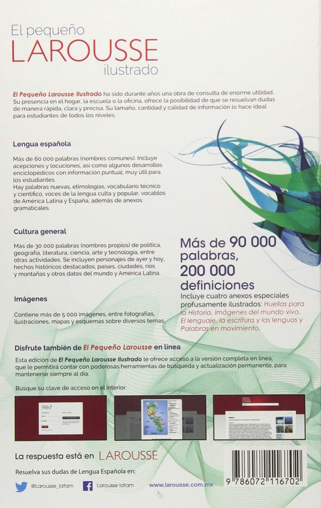 Diccionario PequeñoLarousse Ilustrado Español 16.3×23.8 Larousse® 1024 [Pieza] 9786072116702 3