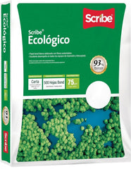 Bond Ecológico pack c/500 37kg Blanco 93% Carta 75g Scribe® 3584 Resma 01