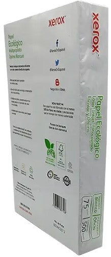 Bond Ecológico pack c/500 50kg Blanco 93% Oficio 75g Xerox® 003M02012 [Resma] 7503031897128 4
