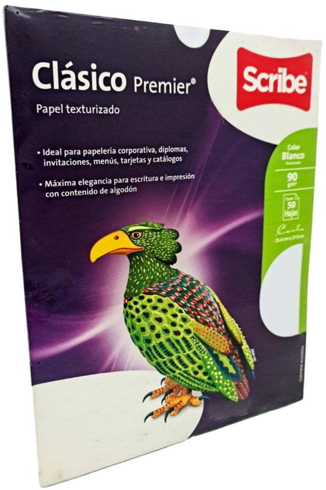 Bond Clásico Premier paq.c/50 45kg Blanco Brillant Carta 90g Scribe® [Paquete] 7502233375540 Imagen principal del producto