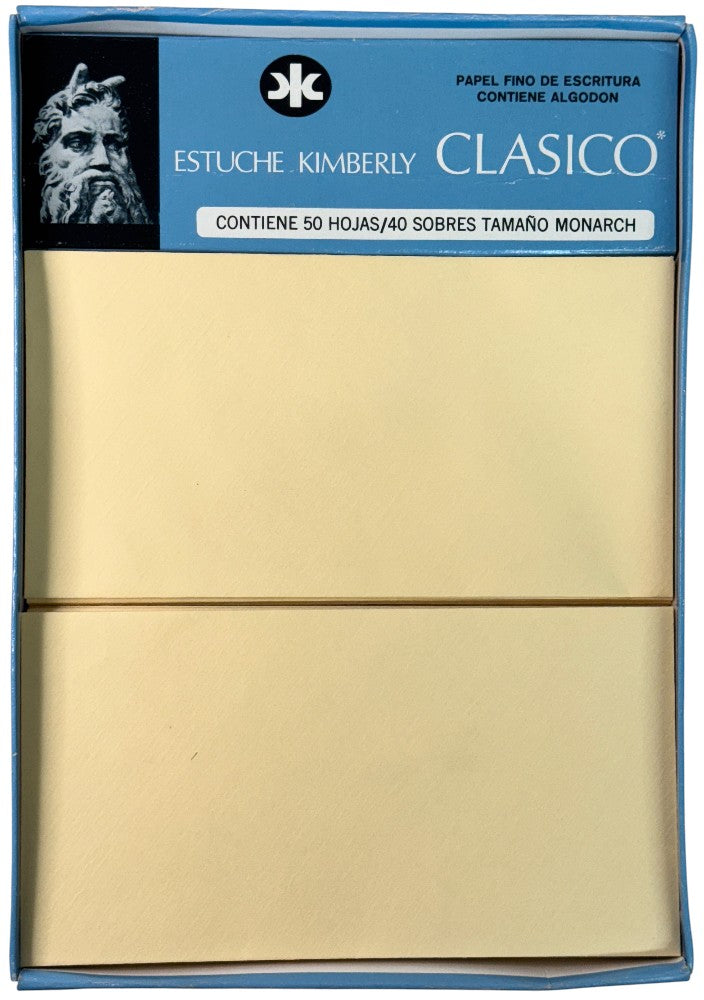 Bond Clásico Estuche 50 hojas y 40 Sobres Paja Monarch Kimberly-Clark® [Estuche] 7