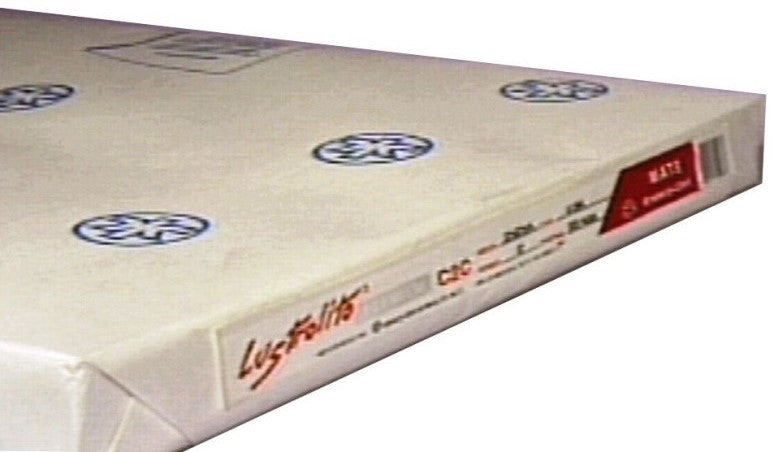 Couche Lustrolito 1/cara 2R 37kg Brillante c/500 57×87 75g Scribe® Paquete 01