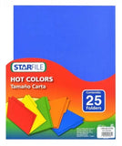 Fólder Color Hot Colors pack c/25 Arcoíris (5) Carta STARfile® PH0040 Paquete 7501454571526