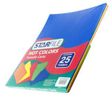 Fólder Color Hot Colors pack c/25 Arcoíris (5) Carta STARfile® PH0040 Paquete 7501454571526 2