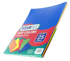 Fólder Color Hot Colors pack c/25 Arcoíris (5) Carta STARfile® PH0040 [Paquete] 7501454571526 2