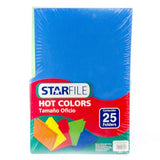 Fólder Color Hot Colors pack c/25 Arcoíris (5) Oficio STARfile® PH0042 Paquete 7501454571533