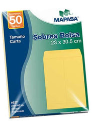 Sobre Bolsa 627 Carta pack c/50 60kg Ante 23×30.5cm Mapasa® IA0195 [Paquete]