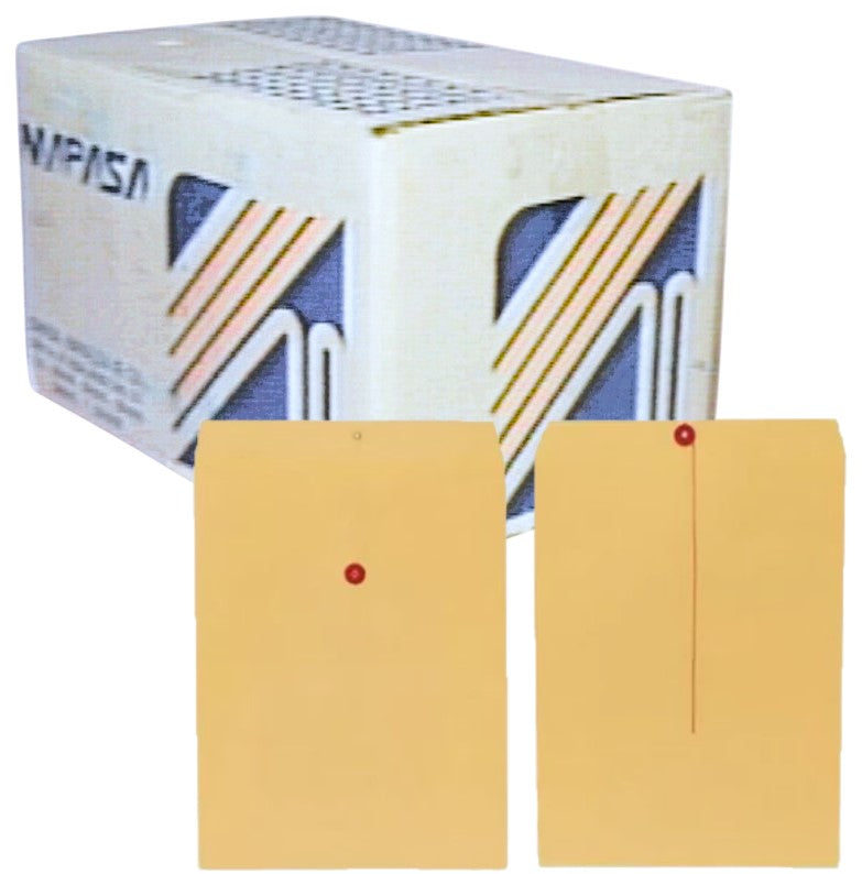 Sobre Bolsa c/Rondana 8007-R Carta 105g 80kg Golden Kraft 23×30.5cm Mapasa® IA0022 [Sobre]