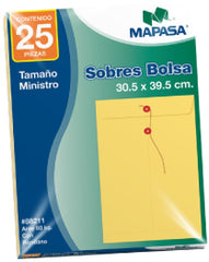Sobre Bolsa c/Rondana Ministro 105g pack c/25 80kg Ante 30.5×39.5 Mapasa® IA0192 [Paquete]