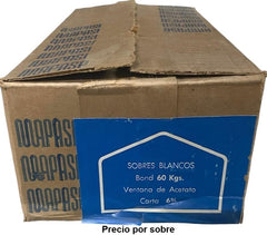 Sobre c/Ventana Plus Ultra C. 60kg Blanco Bond Carta 6¾ Mapasa® HA0033 [Sobre] 7501454510303 2