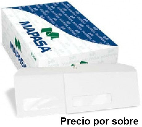 Sobre c/Ventana Plus Ultra C. 60kg Blanco Bond Oficio 10 Mapasa® HA0048 [Sobre] 7501454511324