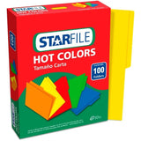 Fólder Color Hot Colors pack c/100 Amarillo Carta STARfile® PH0025 Caja 7501454570253 01