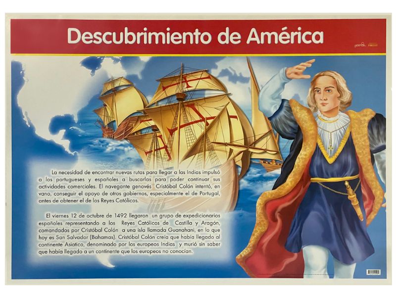 Póster Didáctico Descubrimiento de América 50×70cm granmark® 1345-86 Pieza 751214515995 01
