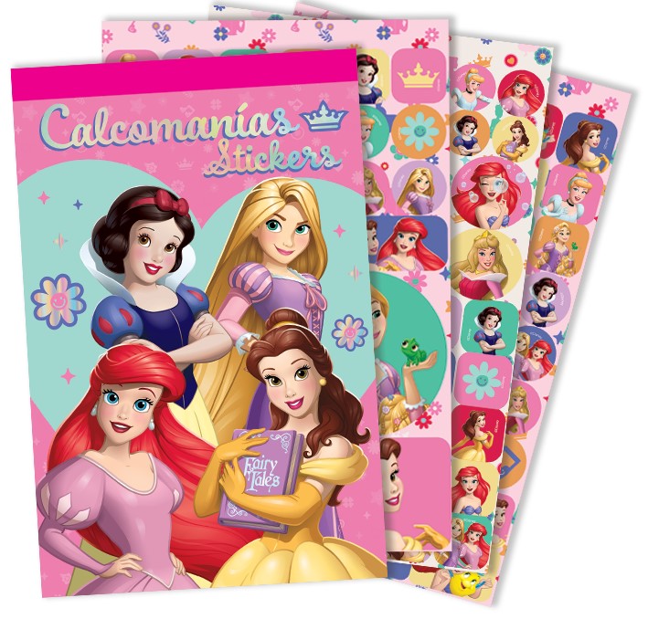 Calcomanía Block Princesas c/250 en 6 hojas 15×23.1cm granmark® 192-3 Pieza 751214940001 01