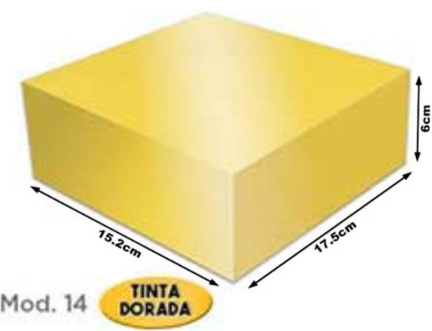 Caja Cartón Armada Navida Oro Chica 15×17½×6 granmark® 505/14 Pieza 751214909695 01