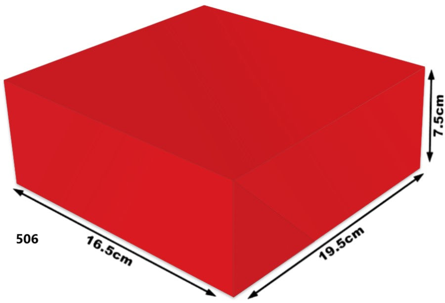 Caja Cartón Armada Navida Rojo Media 16½×19½×7 granmark® 506/2 Pieza 751214799067 01