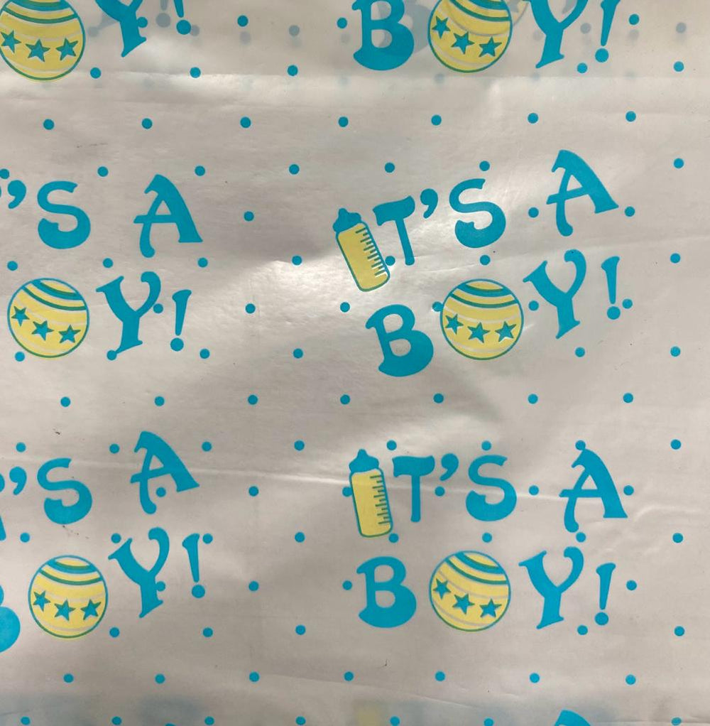 Papel p/Regalo Plastifica Its a boy 70×53cm Graficolor® [Hoja]