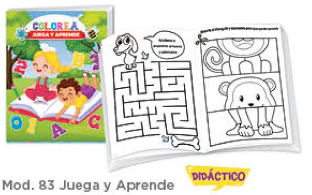 Cuaderno p/Colorear Juega y Aprende c/16 Paginas Carta granmark® 776-83 Pieza 751214913975 01