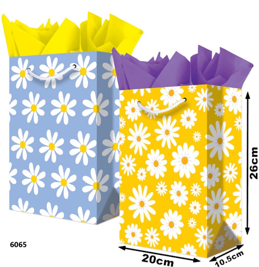 Bolsa p/RegaloTodaOcasión Margaritas Media 20×26+10½ granmark® 846-6065/6 Pieza 751214661982 01