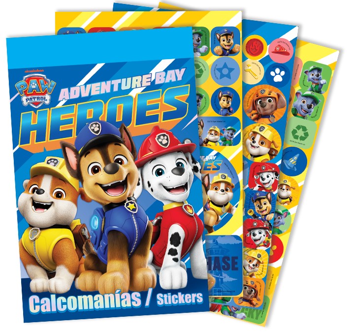 Calcomanía Block Paw Patrol Heroes Boy c/250 en 6 hojas 15×23.1cm granmark® 192-2 Pieza 751214939999