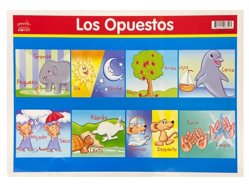 Póster Didáctico Mini Los Opuestos 25×35cm granmark® 1361-24 Pieza 751214287403 01