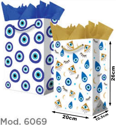 Bolsa p/RegaloTodaOcasión Ojo Turco Media 20×26+10½ granmark® 846-6069/6 Pieza 751214662101 01
