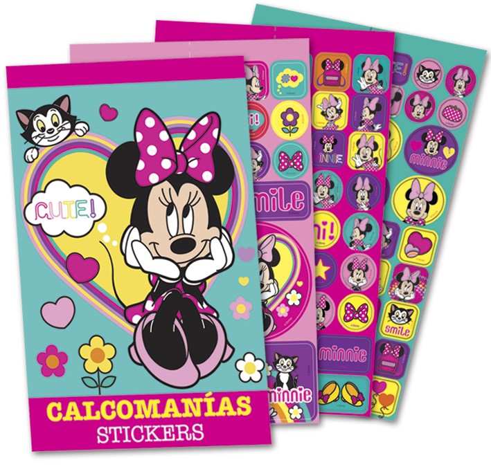 Calcomanía Block Minnie Mouse c/250 en 6 hojas 15×23.1cm granmark® 152-623 Pieza 751214757302 01