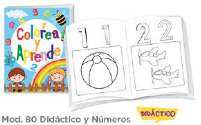 Cuaderno p/Colorear Didáctico Números c/16 Paginas Carta granmark® 776-80 Pieza 751214900562 01