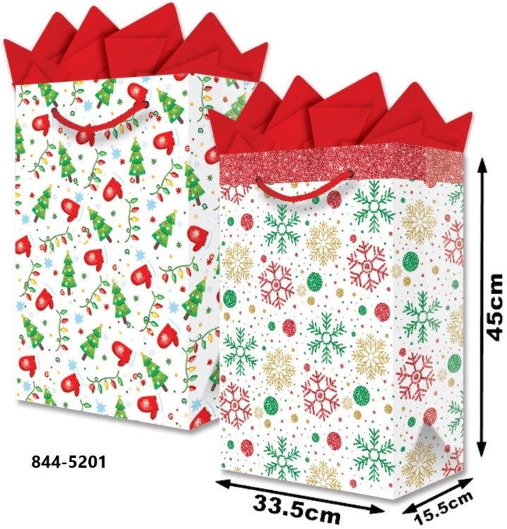 Bolsa p/Regalo Navidad Motivos Navideños Jumbo 33½×45+15½ granmark® 844-5201/6 Pieza 751214630599 01