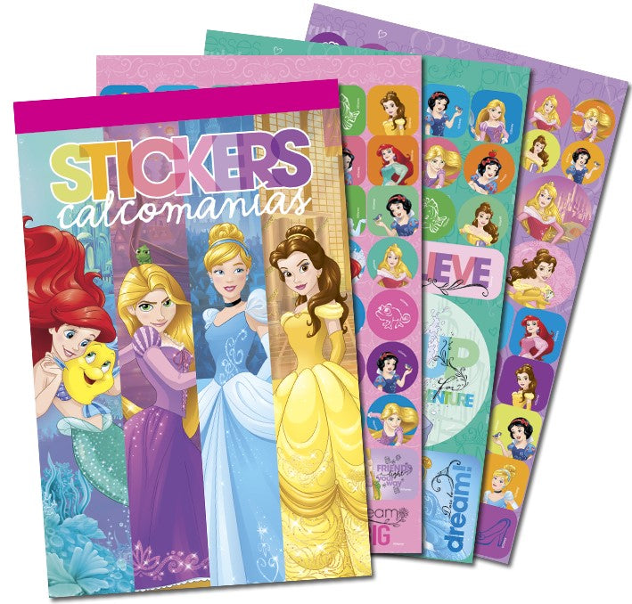Calcomanía Block Princesas Grupo 2 c/250 en 6 hojas 15×23.1cm granmark® 152-501 Pieza 751214738271 0