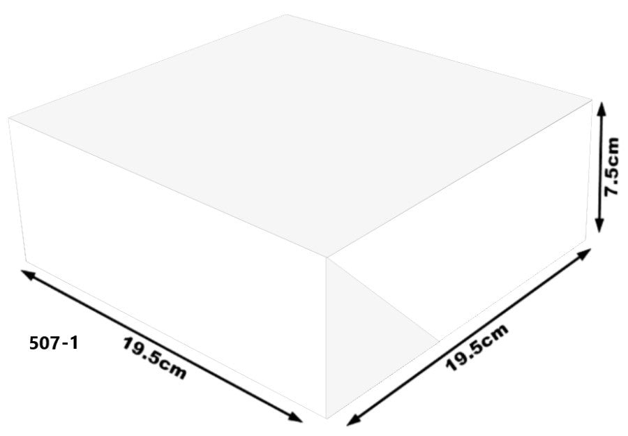 Caja Cartón Armada Blanco Grand 19½×19½×7 granmark® 507/1 Pieza 751214799043 01