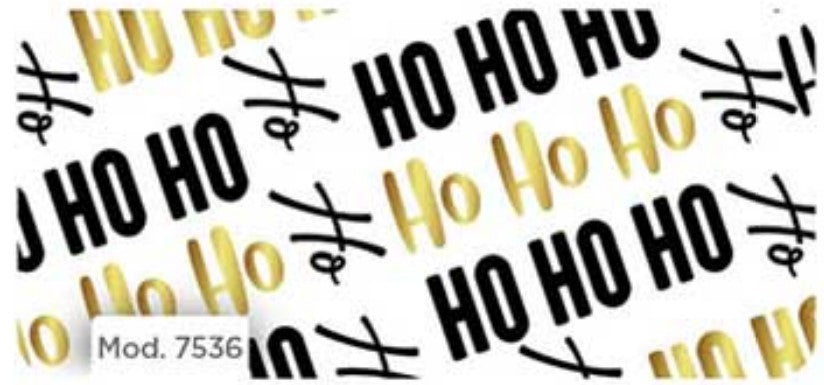 Papel p/Regalo Navidad HO HO HO 70×51.3cm granmark® 930-7536 Hoja 751214172426 01