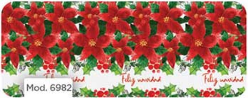 Papel p/Regalo Navidad Noche Buena Collage 70×51.3cm granmark® 930-6982 Hoja 751214166890 01