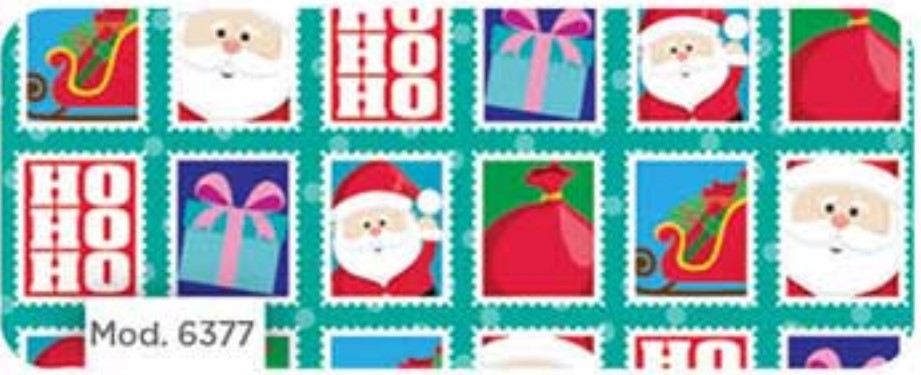 Papel p/Regalo Navidad Santa Postales 70×51.3cm granmark® 930-6377 Hoja 751214160843 01