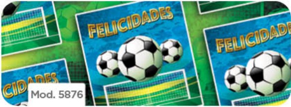 Papel p/Regalo Festejos Cancha Soccer 70×51.3cm granmark® 930-5876 Hoja 751214155887 01