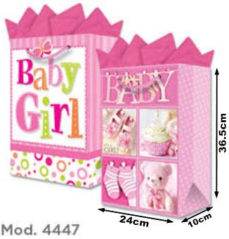 Bolsa p/RegaloTodaOcasión Bebe Fotos Rosa Grand 24×36½+10 granmark® 845-4447/6 Pieza 751214606815 01