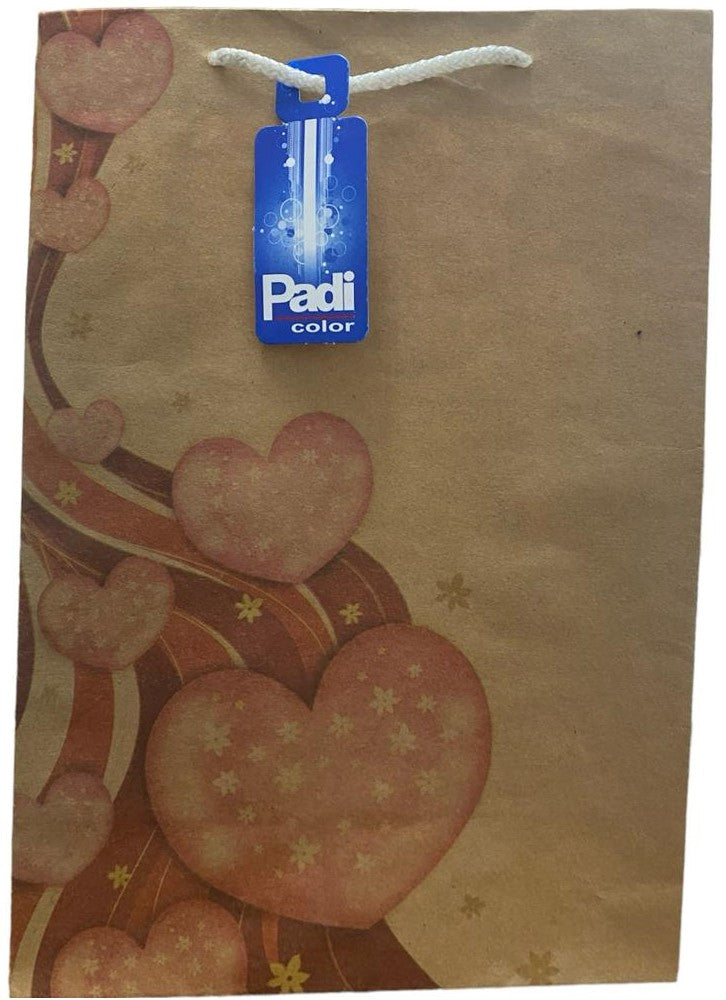 Bolsa Regalo San Valentín kraft corazon 20×29+10 Padi® [Pieza] 682158009427