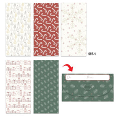 Sobre p/Regalo Dinero Patrones Navideños Modelos Varios Billete granmark® 597/1 [Pieza]