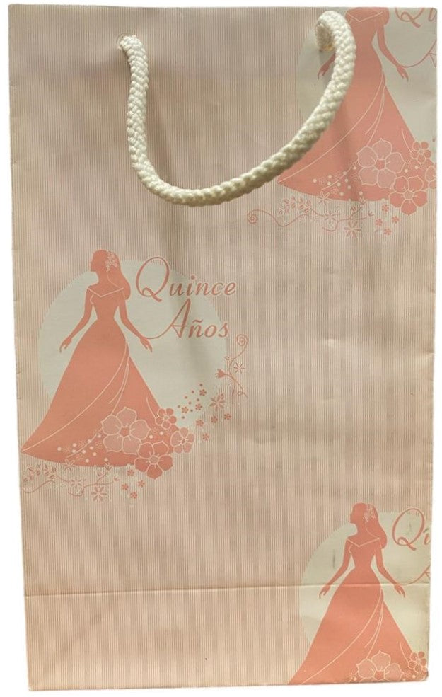 Bolsa p/Regalo XV años mediana 22×34+11 Corelli [Pieza] 7501499640058