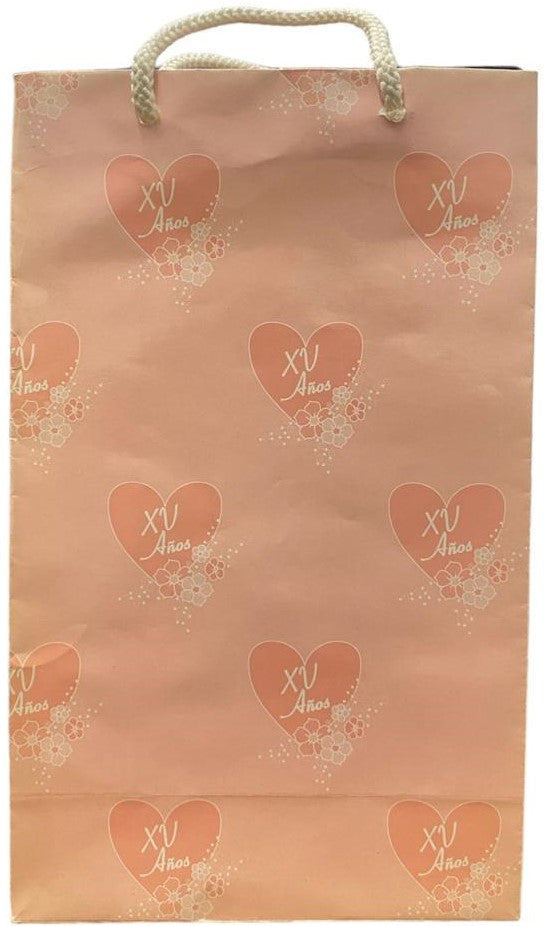 Bolsa p/Regalo XV años chica 15×24.5+7 Corelli [Pieza] 7501499640041