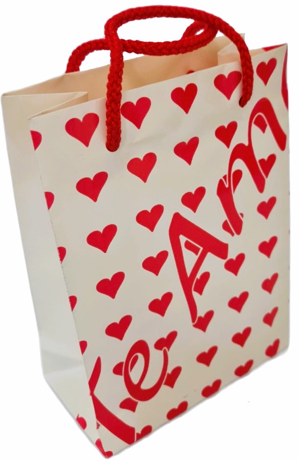 Bolsa Regalo San Valentín Te Amo chica 14×18+7 granmark® [Pieza]