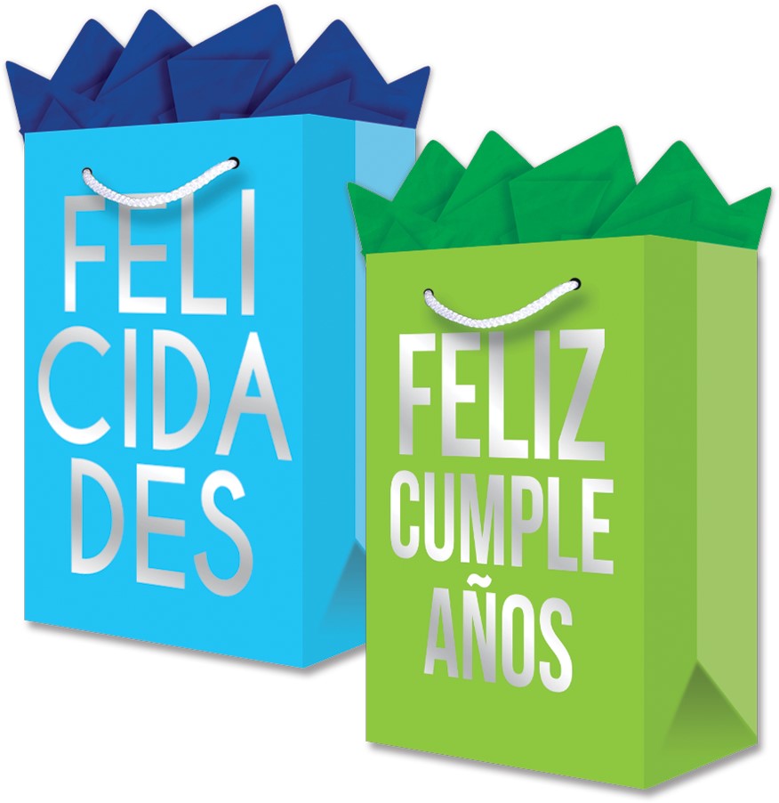 Bolsa p/RegaloTodaOcasión Cumple (Foli) Chica con Aplicación 14×22½+7½ granmark® 880-509/6 Pieza 751