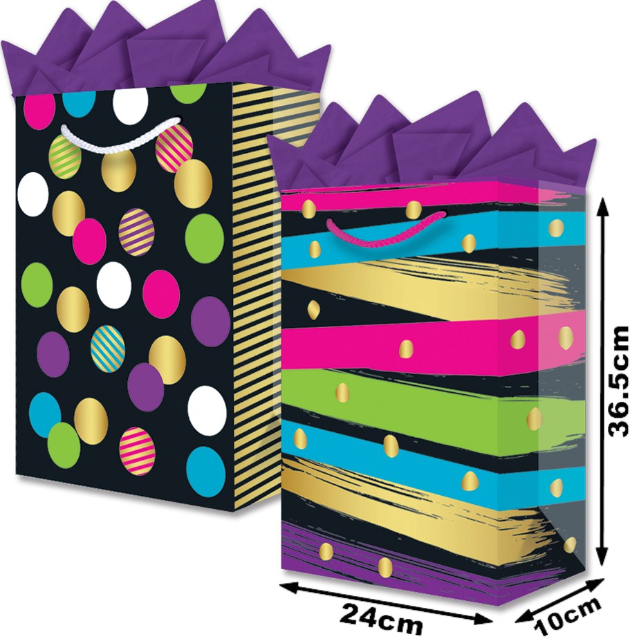 Bolsa p/RegaloTodaOcasión Patrones Grand con Aplicación 24×36½+10 granmark® 878-541/6 Pieza 75121465